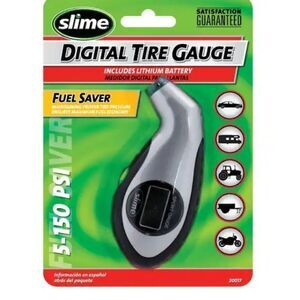 💙NIB Slime Digital Portable Tire Pressure Gauge w/Long Lasting Battery